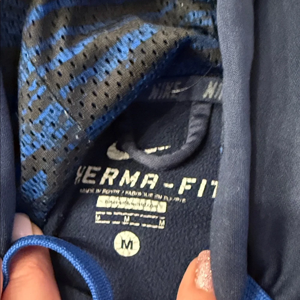 Nike Navy Pullover with Blue Swoosh